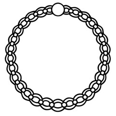 Bra Chain Ring line art