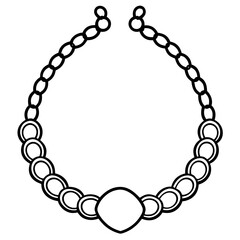 Bra Chain Ring line art