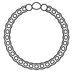 Bra Chain Ring line art