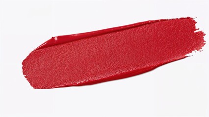 Bold Red Matte Lipstick Mark with a Silky Texture Stroke