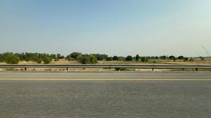 Side view of car on highway