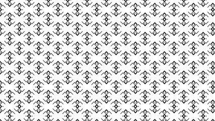 Seamless geometric tribal pattern in black and white. Ethnic abstract background with diamond shapes and linear symmetry. Perfect for textile, fabric print, wrapping paper, wallpaper, digital design.