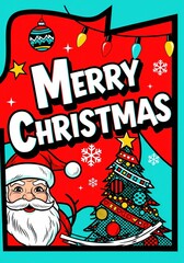 card or flyer or a poster with templae, wishing merry christmas greetings for a party or a event celebration during holiday