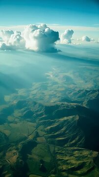 Cloud Shadows Over Mountain Valleys