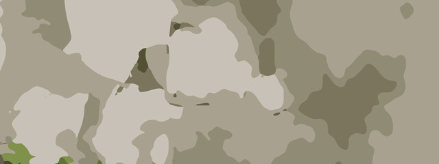 Dense Jungle Camouflage Vector Pattern With Olive Green, Khaki, and Dark Brown Leaf Shapes. Seamless Camouflage Background With Abstract Forest Leaves in Earth Tones for Military and Outdoor Designs