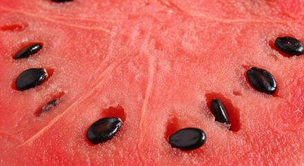 close up of a red watermelon