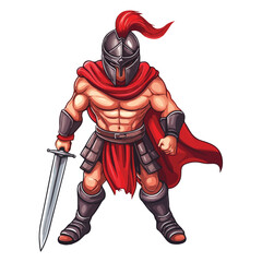 Fototapeta premium spartan mascot logo design vector with modern illustration concept