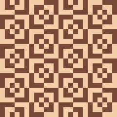 Pattern created from beige and brown squares
