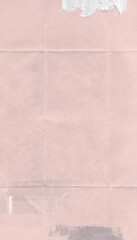 Pink folded paper iPhone wallpaper, abstract border