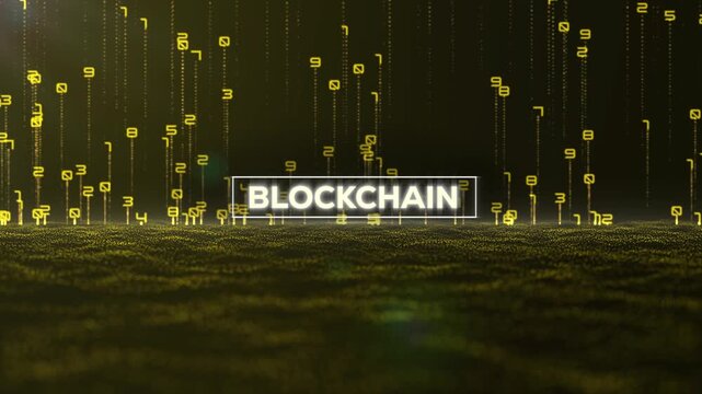 Matrix Binary Code and Blockchain Word