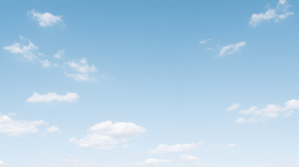 Serene Blue Skies A Tranquil Cloudscape Backdrop for Creative Design and Visual Projects, Offering Calm and Openness