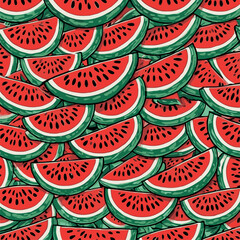 watermelon vector pattern for graphic design