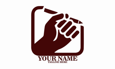 Happy left handers day vector illustration art and happy left hander's day logo icon