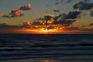Sunrise over the beach