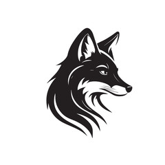 Fototapeta premium Minimalist Fox or Fox Head 