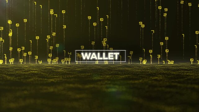 Matrix Binary Code and Wallet Word