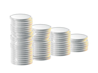 Growing Stack of Coins Symbolizing Financial Growth