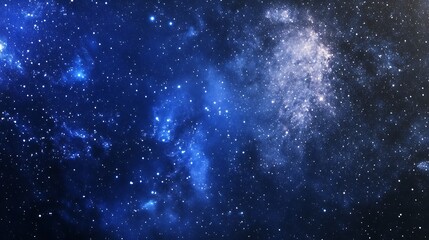 Naklejka premium Deep space cosmic background with stars and nebula for science and astronomy projects