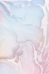 Pastel marble texture background, silver glitter design