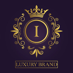 vector illustration of a golden label with a label