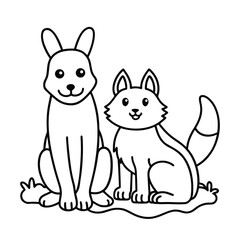 Dog cat friendship