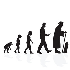 Minimalist flat design illustration featuring abstract shapes and vibrant colors