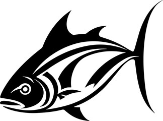Tuna fish silhouette 