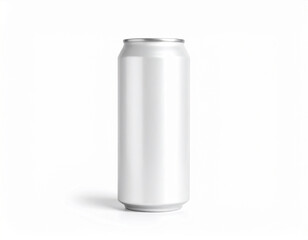 Aluminium can mock up isolated on white background, copy space