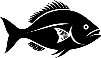 Minimalist Fish Silhouette icon