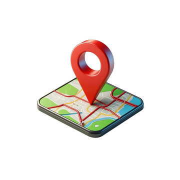 GPS map pin pointer icon for mobile navigation and travel location