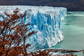The ice fields of the Perito Moreno in Patagonia