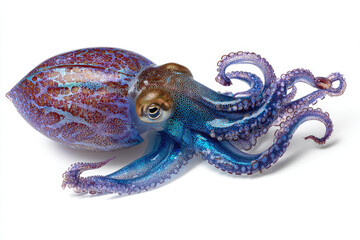 Fototapeta premium Beautiful of a squid tentacles isolated on white background