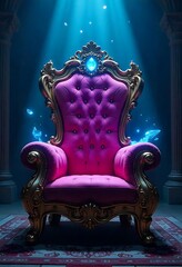 Ornate throne mystical water magic high resolution picture