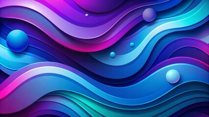 Colorful waves create a modern abstract background with smooth curves and a vibrant, artistic design