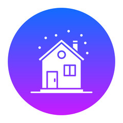 Winter Cabin Icon