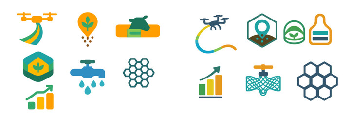 Visual representation of agricultural technology advancements for sustainable farming practices