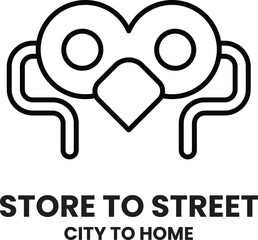 Store to street is a logo for a company that sells masks