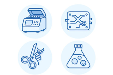 Fototapeta premium Laboratory tools and equipment showcasing cutting-edge biotechnology advancements