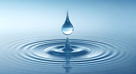 A Perfectly Captured Image of a Water Droplet Impacting the Surface