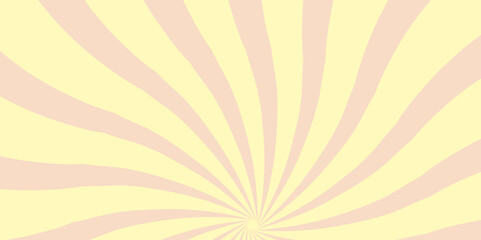 Abstract orange and red retro with sunburst pattern colorful design. Groovy Retro Swirl Burst. Summer Carnival Background. 