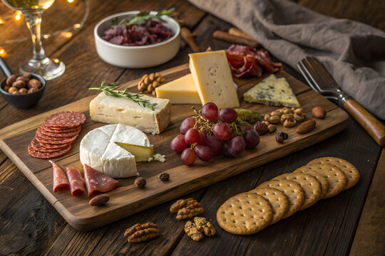 cheese and grapes