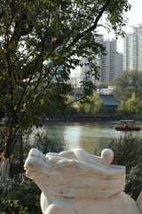 Xingqing Park details, Xi'an, China landscapes