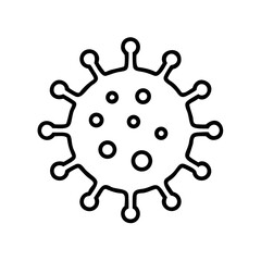 Human papillomavirus icon illustration in minimalist design  