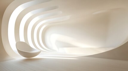 Modern, minimalist interior