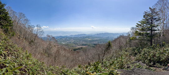 山からの景色（高解像度・日本）