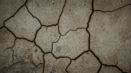 Obraz premium Zoomed-in image showing dark cracks on a concrete structure
