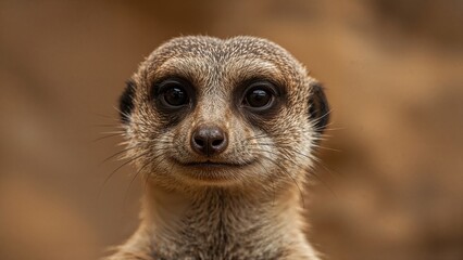 Fototapeta premium Close-up shot of a suricata suricatta in captivity