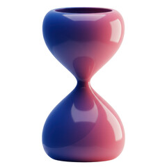 Abstract hourglass-shaped vase with a gradient finish, set against a minimal backdrop