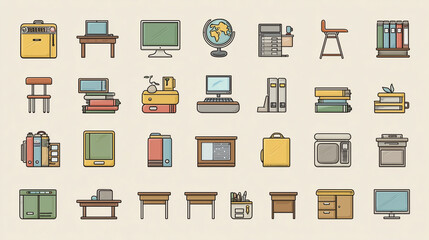 Education Essentials - Icon Pack for Classroom and Remote Learning