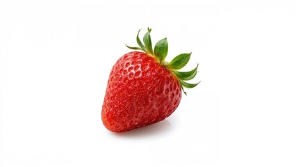 Detailed view of ripe strawberries